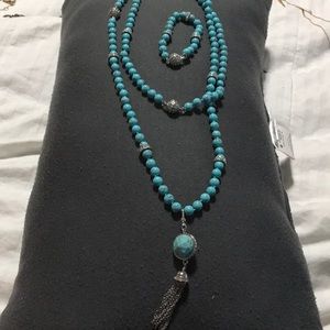 Chloe and Isabel turquoise beaded set